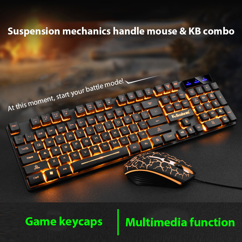 Gaming Keyboard Mouse Wireless - KM320 키보드 및 마우스 세트 방수
