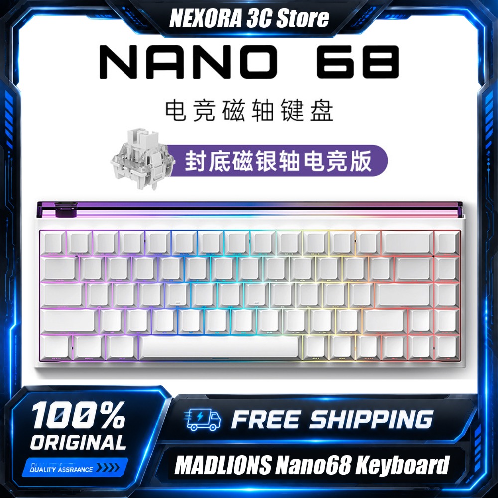 Gaming Keyboard Hall Effect Switches - MADLIONS Nano68 마그네틱 스위치 키보드 홀