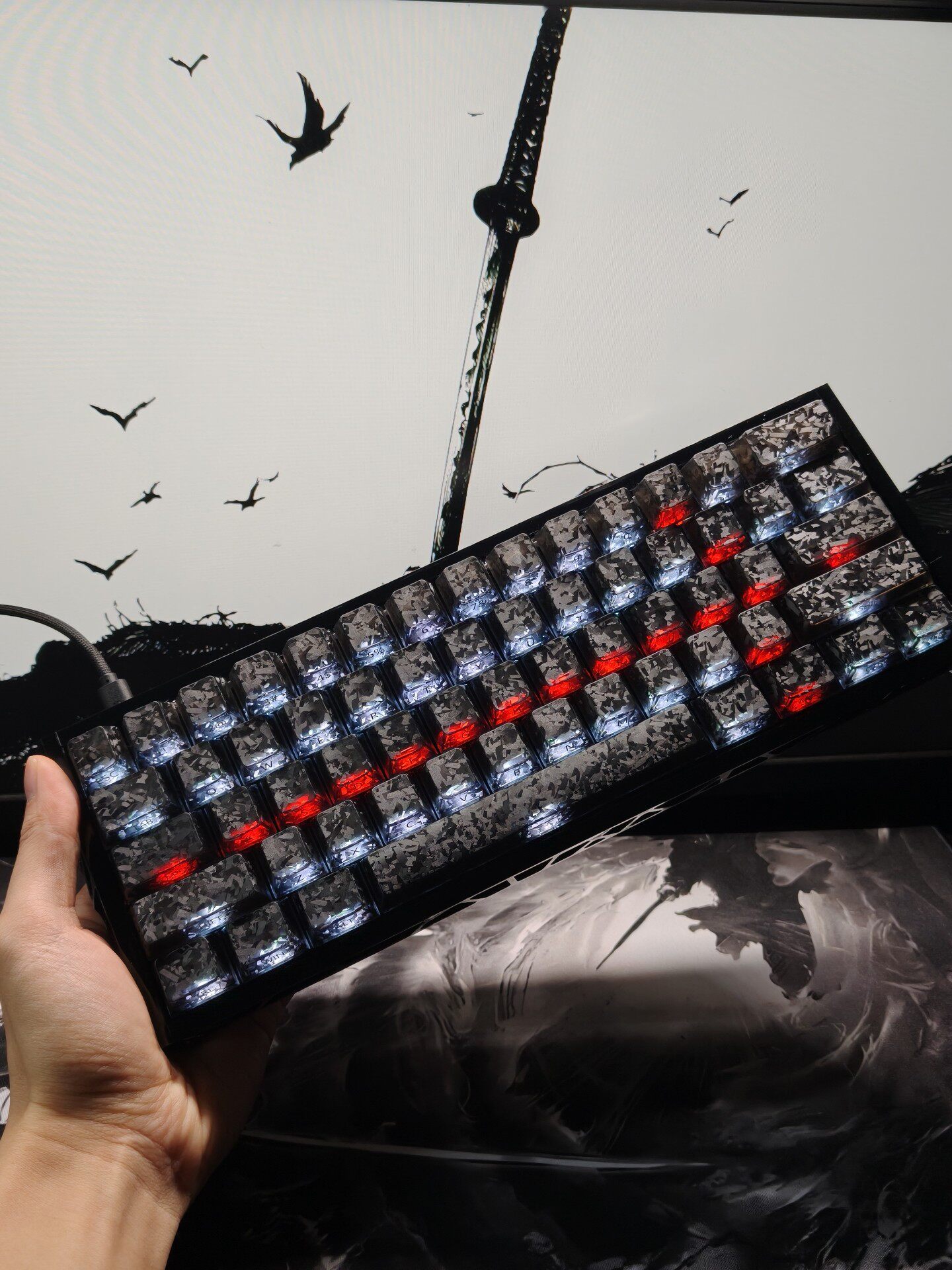 Gaming Keyboard No Number Pad - 커스텀 60% 레이아웃 컴팩트 게이밍 RGB