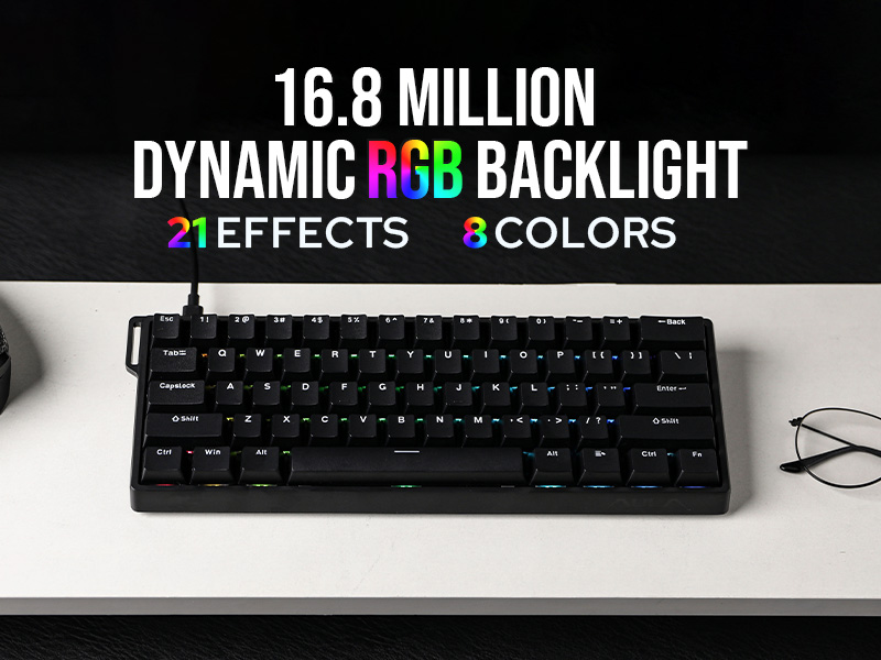 커스텀 AULA WIN60 HE WIN60 HE MAX - Gaming Keyboard Hall Effect Switches 리뷰 및 가격