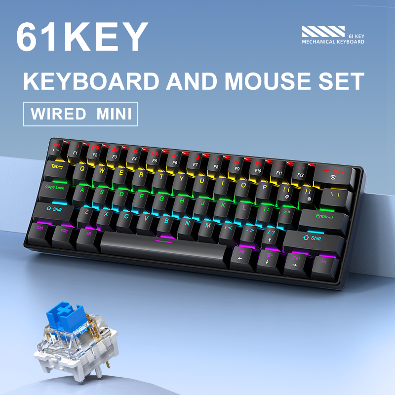 APAYADO K61 미니 기계식 키보드, 유선, 61 - Gaming Keyboard Mini Mechanical 리뷰 및 가격