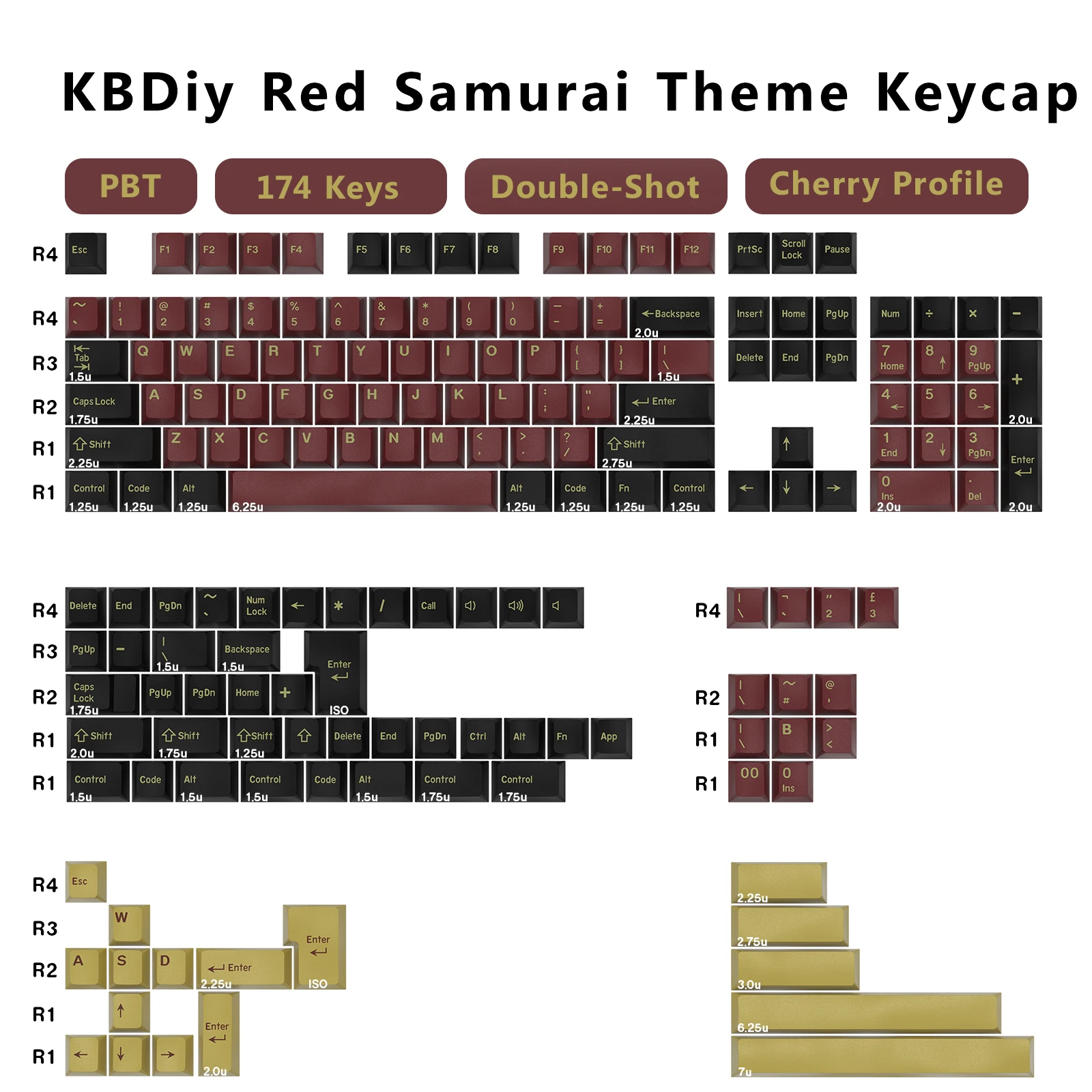 KBDiy GMK 키캡 더블 샷 체리 프로파일 PBT  - Gaming Keyboard No Number Pad 리뷰 및 가격