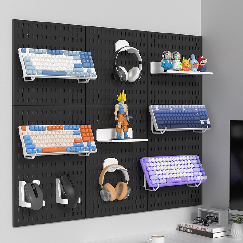 게임용 접착식 페그보드 선반 – 드릴 없이 설치 가능, - Gaming Keyboard Mouse 리뷰 및 가격