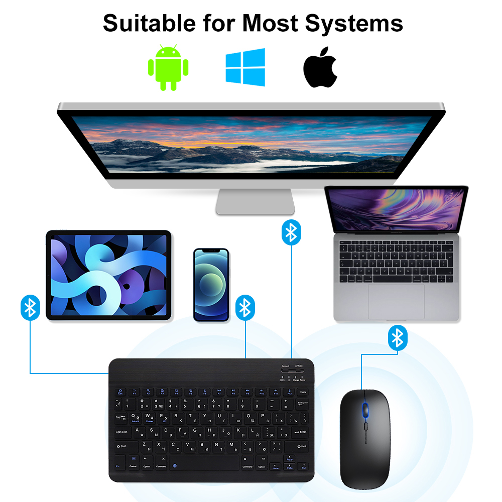 iPad 용 Bluetooth 키보드 및 마우스 Xia - Gaming Keyboard Mouse Wireless 리뷰 및 가격