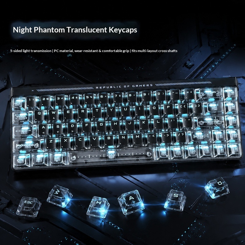 투명 백라이트 키캡 OEM 높이 PC 소재 크로스 샤프 - Keyboard Gaming Transparent 리뷰 및 가격
