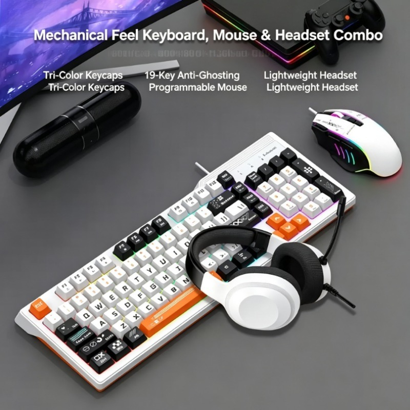 K8pro 3 in 1 게이밍 콤보 유선 키보드 마우스 - Gaming Keyboard Mouse Set 리뷰 및 가격