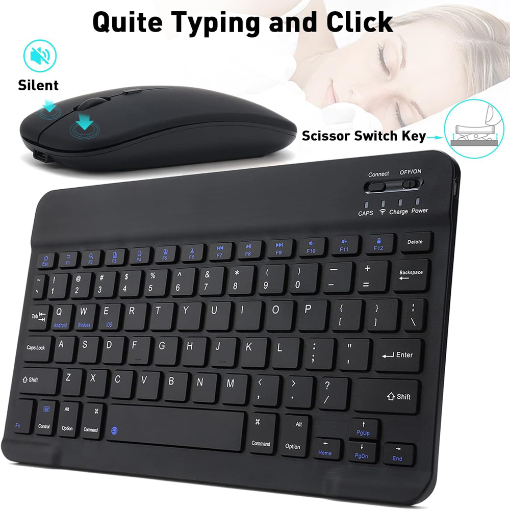 아이패드 폰 태블릿용 10 lnch 무선 블루투스 미니 - Gaming Keyboard Mouse Wireless 리뷰 및 가격