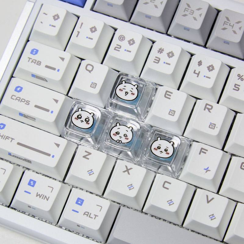 Chiikawa 4 Pcs 수제 투명 Pc 백라이트 맞 - Gaming Keyboard Esports 리뷰 및 가격