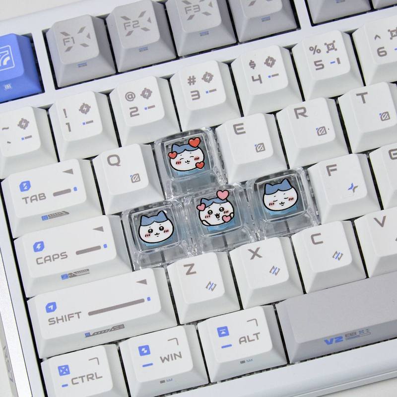 Chiikawa 4 Pcs 수제 투명 Pc 백라이트 맞 - Gaming Keyboard Esports 리뷰 및 가격