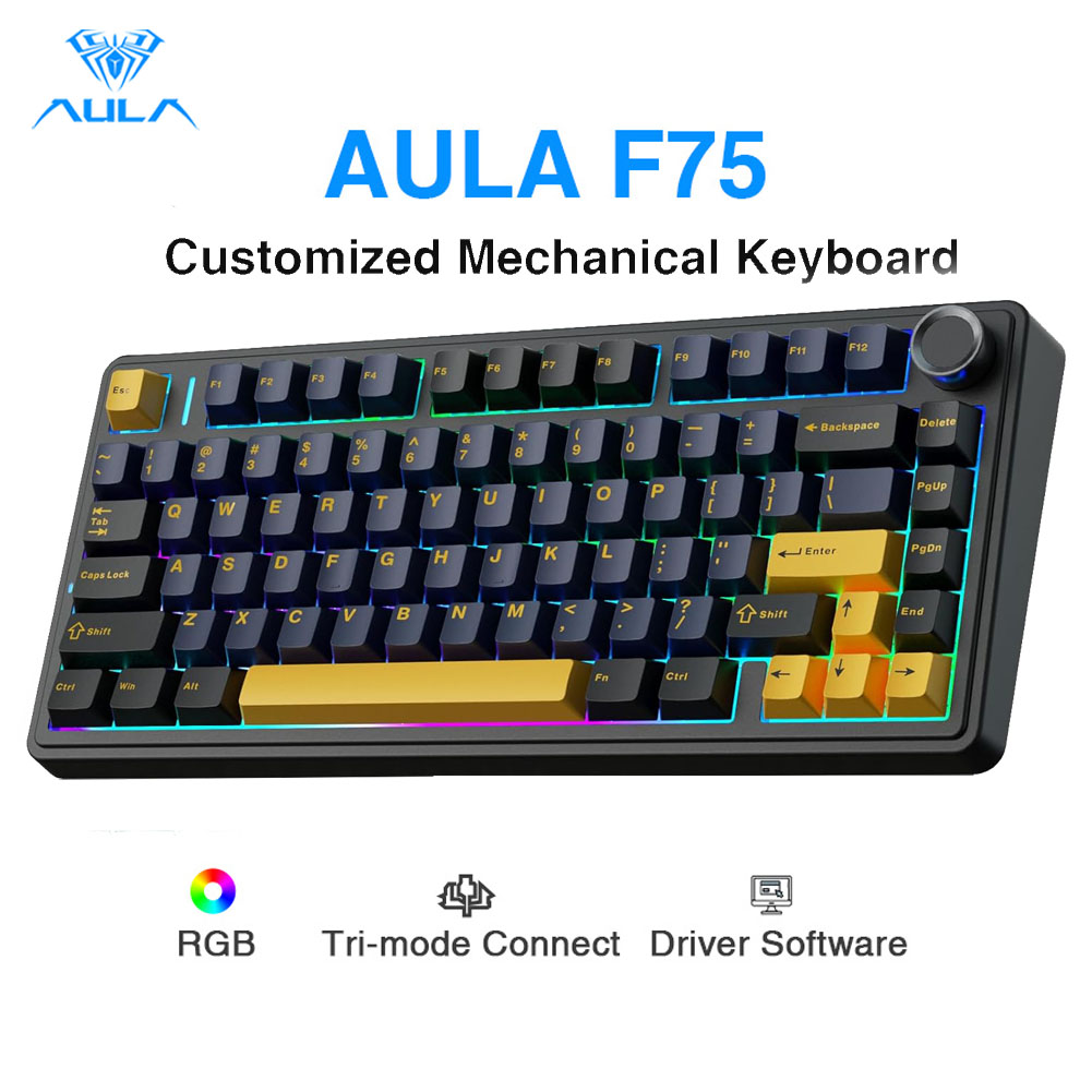 Aula F75 기계식 키보드, 완전히 핫스왑 가능한  - Gaming Keyboard No Number Pad 리뷰 및 가격