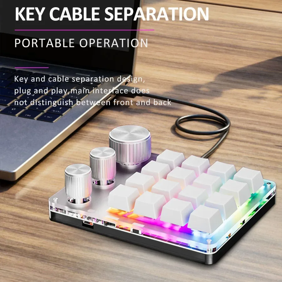 무선 블루투스 프로그래밍 매크로 사용자 정의 16Key - Gaming Keyboard Mini Mechanical 리뷰 및 가격