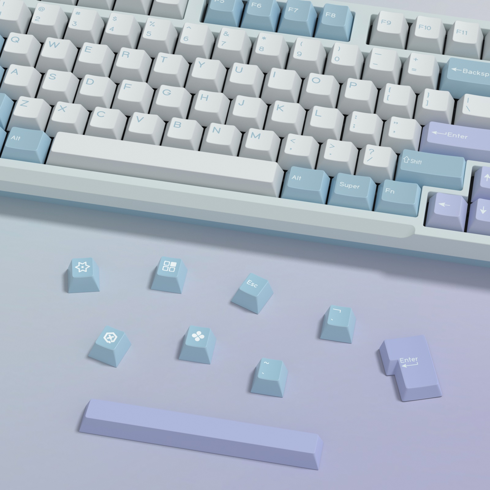 KBDiy GMK Illusion Keycap 체리 프 - Gaming Keyboard No Number Pad 리뷰 및 가격