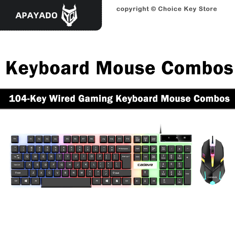 APAYADO LDK9122 유선 게이밍 키보드 마우스 - Gaming Keyboard Mouse Set 리뷰 및 가격