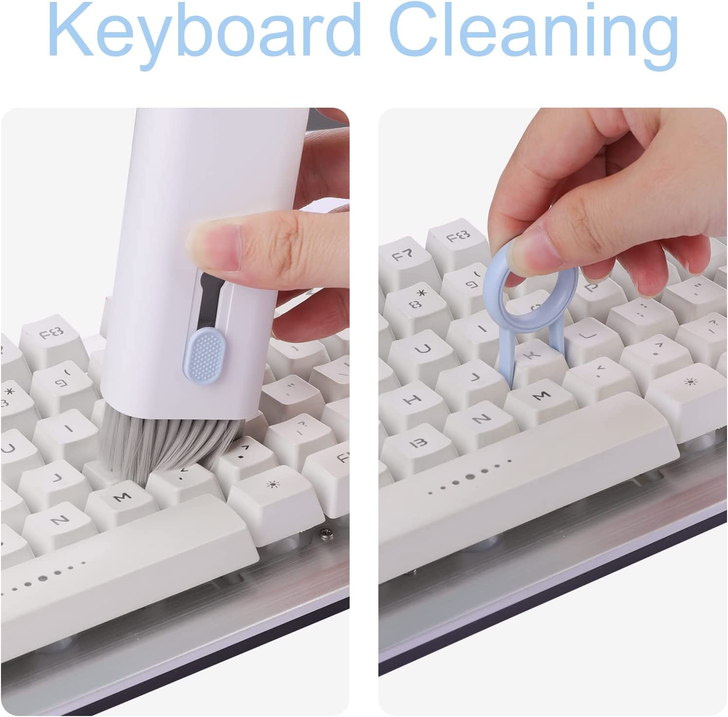 7 in 1 이어버드 클리너 브러시 키트 키보드 먼지  - Keycap Puller Ring 리뷰 및 가격