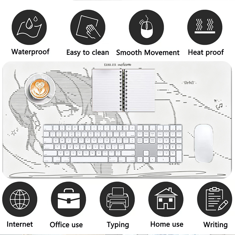 1Pcs 가죽 마우스 패드 애니메이션 엔젤 소녀 Y2k - Gaming Keyboard Mouse 리뷰 및 가격
